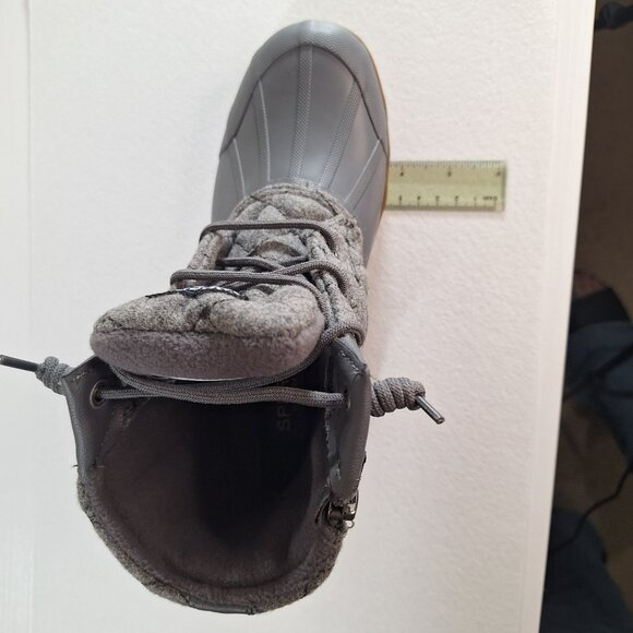 Sperry Women's Syren Gulf Ankle Duck Boot, Grey, 5.5 Lace Up/Side Zip Winter NWT - Picture 12 of 14